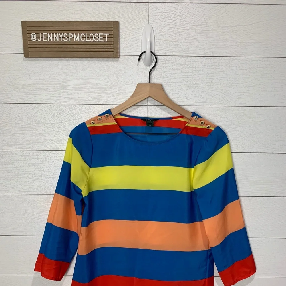 J Crew XS Striped Top